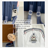 Sac à dos scolaire 44x30x13cm étudiants simple cent avec ordinateur voyage sac à dos tendance mode grande capacité rose cartable