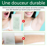 Épilation à la cire 5PCS 18x9cm papier dépilatoire 5 morceaux de coton hydratant crème jetable épilation la barbe des aisselles