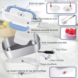 Gamelle chauffante 17x10,8x23,8cm capacité 1,5L acier inoxydable lunch box chauffante electrique pour voiture et maison travail