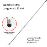 Accessoires pour tondeuses Tubes épais en aluminium Leviers de commande pour tondeuses à gazon Barre de travail pour tondeuse