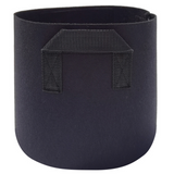 Sac de plantation 5PCS 30x25cm feutre non tissé noir épais avec poignée sac de culture pot de fleurs respirant à la corrosion