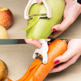 Eplucheur en acier inoxydable Eplucheur de légumes 2 pièces Poignée ergonomique Eplucheur de légumes et de fruits bien aiguisé
