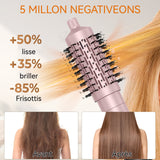 Brosse soufflante 3 en 1 850W Fer à friser à air chaud et froid sèche-cheveux à grandes vagues boucleur Deux largeurs de peigne