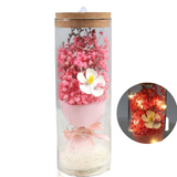 Bouquet fleurs séchées 8x23cm fleurs artificielles Bouquet séché de gypsophile roses et tournesols finis bouquet cadeau de vacances