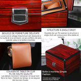 Boîte à montre Boîte à bijoux en bois haut de gamme boîte àbijoux en cuir pu boîte de rangement boîte d'affichage boîte de montre