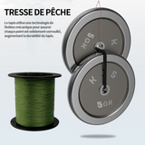 Ligne de pêChe 100m câble tressé 4 torons de pêche lignes ultra-robustes en corde poisson multi-filament fil de pêche anti-morsure