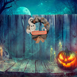 Couronne de décoration pour Halloween  40*45cm  Design effrayant  Accessoires effrayants  Convient à la décoration d'Halloween