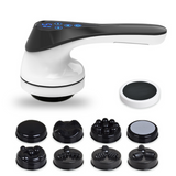 Masseur avec 8 têtes de massage polyvalents appareil de massage anti cellulite pour soulager la fatigue masseur electrique san fil