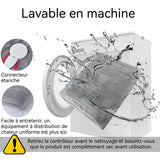 Coussin chauffant 150x180cm Flanelle 6niveaux de chaleur 5niveaux de minuterie protection contre la surchauffe Couverture chauffante