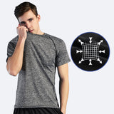Débardeur chemise gris tee shirt homme col rond manches courtes slim fit tee shirt haut décontracté chic sports d'été taille XL