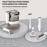 Tondeuse chien 3.2L 12kpa réglage à 3 vitesses filtration à 4 niveaux aspirateur poil de chien tondeuse pour chien avec aspirateur