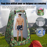 Tente de douche 120x120x190cm tente de toilett instantanée portable tente de douche pop up camouflage extérieur tentes pliantes