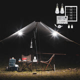 Petit système de production d'énergie solaire camping en plein air avec système d'alimentation mobile d'éclairage audio Bluetooth