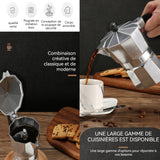 afetière moka 600ml cafetière moka en acier inoxydable équipement fabrication café pour 12 personnes cafetière portative pot moka