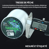 Ligne de pêChe 457m câble tressé 12 torons de pêche  lignes ultra-robustes en corde poisson multi-filament fil de pêche anti-morsure