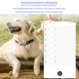 ollier de dressage pour chien 500mAh avec fonction position enregistrement piste traceur GPS clôture électronique pack anti-fugue