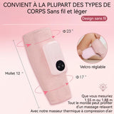 Masseur sans fil pratique 57 x 30 cm 2 pièces 3 modes Avec compresse chaude Massage complet du corps à 360 degrés Masseur de Jambe