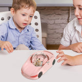 Boule hamster en forme de voiture rose multifonctionnel 29x16cm hamster exercice ball balle d'exercice pour hamster hamster ball