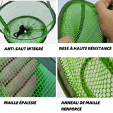 panier à poisson 25x20cm mangeoire pour poissons cage de pêche panier poisson orbiculaire à filet flottante protection des poissons