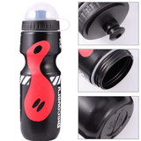 Gourde sport 650ml 23x6,5x6cm étanche convient aux vélos avec support de fixation ensemble de gourdes facile à installer noir