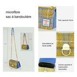 Sacoche 19x7x13.5cm texture à la mode simple et polyvalent nouveau sac à bandoulière bandoulière tendance et à la mode pour femme