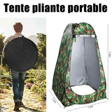 Tente de douche 120x120x190cm tente de toilett instantanée portable tente de douche pop up camouflage extérieur tentes pliantes