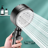 Ensemble de pommeau de douche ‎25x10x12,7cm avec 1,5m tuyau 5modes douche pommeau douche anti calcaire haute pression douchette