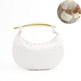 Sac de sardine tout match en cuir sac tissé sac de boulette portable sens haut de gamme pour femmes sac de messager à bandoulière