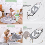 Balancelle electrique 5 modes LED transat balancelle avec télécommande balancement minuterie bluetooth musique transat électrique
