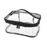 Sac à main transparent 24x17x11cm trousse de toilette de voyage portable et étanche convient pour les voyages/plage/les vacances