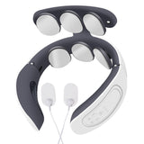 Masseur cervical 15 niveaux de réglage 4 modes de massage Conception 6D ajustée au cou Compresse chaude à température constante