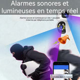 caméra surveillance à double 200w wifi 360 degrés audio bidirectionnel vision nocturne caméra de surveillance intérieure caméra