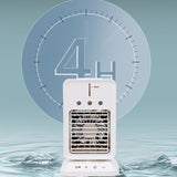 Refroidisseur d'air d'humidification de réfrigération par pulvérisation ventilateur de refroidissement à tête secouante portable