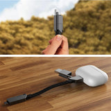 Mini câble de connexion en alliage de zinc 60w 6 en 1 multifonctionnel portable câble USB multi embout charge rapide câble USB