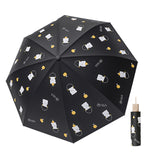 Parapluie ouverture et fermeture automatique apparence de dessin animé protection UV ensoleillé ou pluvieux parasol en plastique