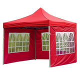 Tente d'extérieur en tissu Oxford 210D fenêtre romaine 3x2M imperméable et imperméable pliable tissu Oxford transparent rouge