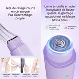 Rasoir electrique femme 200mAh 2 en 1 rechargeable pour femme à 2 têtes pour visage corps bikini tondeuse de précision epilateur
