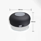 TD® Creative Silicone Ventouse Étanche Sports de Plein Air Subwoofer Haut-Parleur Bluetooth, Noir