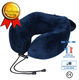 TD® Oreiller en forme de U rangement intégré en mousse à mémoire de forme oreiller de voyage portable forme de U protège-cou protège