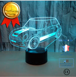 TD® Petite lampe de table Car 3D