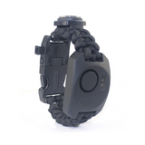 INN® Camping en plein air alpinisme Bracelet d'alarme anti-loup répulsif SOS Signal de survie thermomètre boussole cordon de paraplu