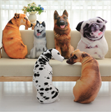 TD® Drôle 3D Dog Imprimer Coussin Coussin créatif mignon poupée en peluche cadeau Home Décor  Coussin de chien souple Modèle:：Akita