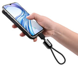 TD® Câble téléphone Connectique Iphone Apple porte-clés usb type c lightning mini chargeur pendentif ultra résistant créatif portabl