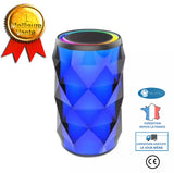 TD® Couleur de la lumière colorée changeant de haut-parleur bluetooth cristal carte de lumière colorée mini audio pratique extérieur