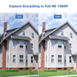 TD® Caméra IP surveillance wifi 720p résolution détection vision nocturne inclinaison et rotation caméra surveiller dual light wifi