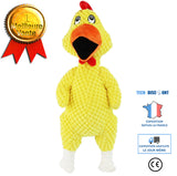 TD® Jouet en peluche pour animaux de compagnie de poulet hurlant Jouet de morsure de chien Jouet pour animaux de compagnie molaire