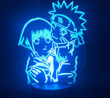 TD® Filles 3d lampe Uzumaki Naruto et Hinata Hyuga couleur changeante veilleuse pour la maison &eacute;tude chambre d&eacute;cor USB