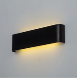 TD® Cousin 2PCS 30CM 12W LED Applique Murale Intérieur Chaud Blanc-Moderne Applique Murale pour Chambre Salon Escalier Couloir-Noir