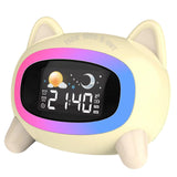 TD® Réveil de charge intelligent dessin animé créatif horloge d'entraînement au sommeil chambre d'enfant bureau réveil lumière