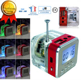 TD® Mini haut parleur portable USB carte TF sans fil enceinte 3D reveil musiques téléphones ordinateurs haute performance horloge